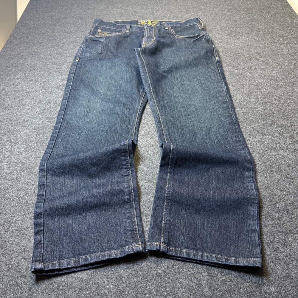 Ariat Rebar M5 Jeans Mens 34x30 Dark Wash Straight Leg Workwear Boot Denim Pants